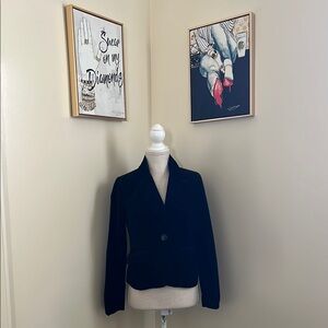 ABS Platinum Elegant Black Women's Velvet Jacket